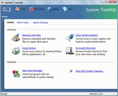 Acelogix System TuneUp 綠色版 v2.2 計(jì)算機(jī)網(wǎng)絡(luò)應(yīng)用的優(yōu)化利器